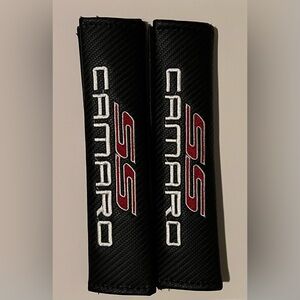 Camaro SS Black Seat Belt Covers